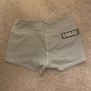 Savage Barbell womens Spandex shorts.